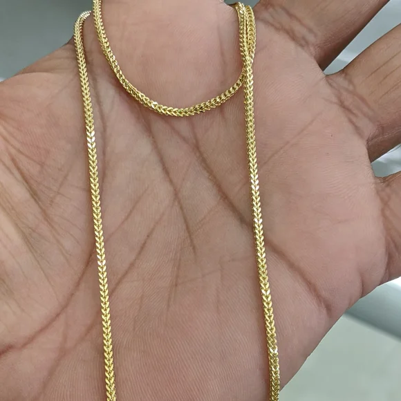 10kt Real Gold Franco Chain 1.4mm 20 Inches